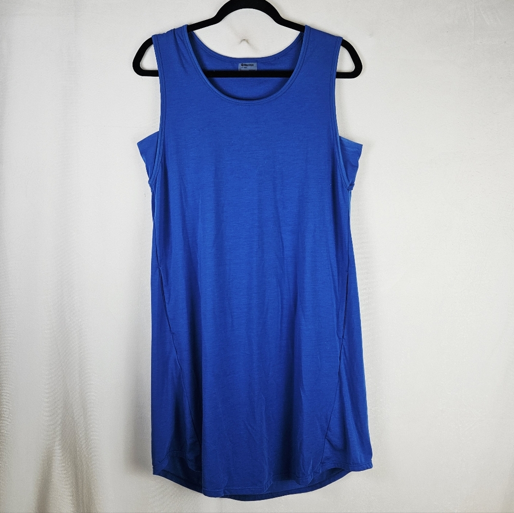 Marmot Blue Estel Casual Altheisure Stretchy Comfort Dress Size Medium
